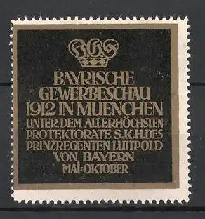 Reklamemarke München, Bayrische Gewerbeschau 1912