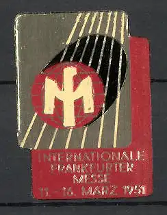Präge-Reklamemarke Frankfurt, Internationale Messe 1951, Messelogo