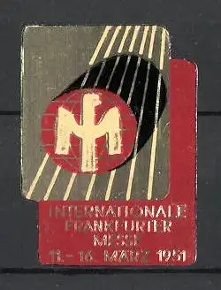 Reklamemarke Frankfurt, Internationale Messe 1951, Messelogo