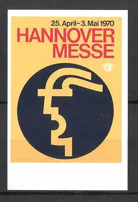 Reklamemarke Hannover, Messe 1970, Messelogo