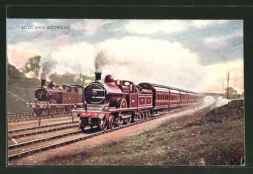AK Midland Express, englische Eisenbahn