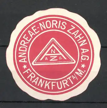 Reklamemarke Frankfurt / Main, Andreae-Noris Zahn AG, Firmenlogo