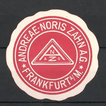 Reklamemarke Frankfurt / Main, Andreae-Noris Zahn AG, Firmenlogo