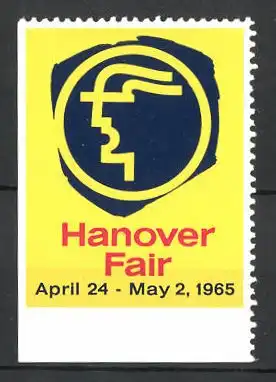 Reklamemarke Hanover, Fair 1965, Messelogo