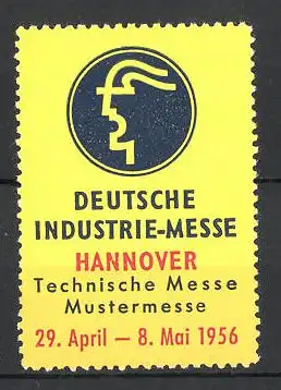 Reklamemarke Hannover, Deutsche Industrie und Technische Messe 1956, Messelogo