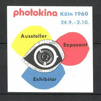 Reklamemarke Köln, Ausstellung "photokina" 1960, Messelogo