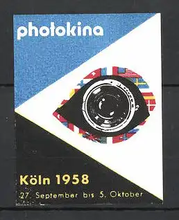 Reklamemarke Köln, Ausstellung "photokina" 1958, Messelogo