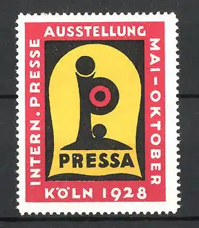 Reklamemarke Köln, Internationale Presse-Ausstellung 1928, Messelogo