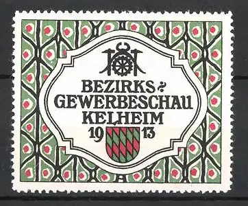 Reklamemarke Kelheim, Bezirks-Gewerbeschau 1913, Wappen