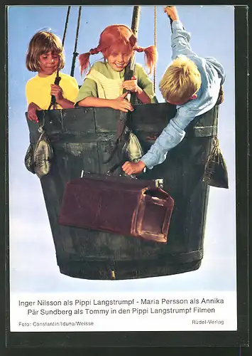 AK Inger Nilsson als Pippi Langstrumpf, Maria Persson als Anila und Pär Sundberg als Tommy