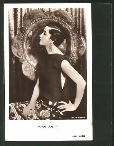 AK Schauspielerin Alice Joyce, Portrait der Schauspielerin im Profil