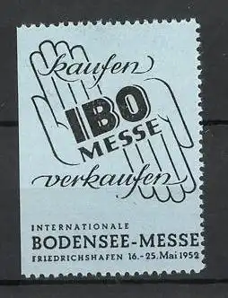 Reklamemarke Friedrichshafen, Bodensee-Messe 1952, Messelogo