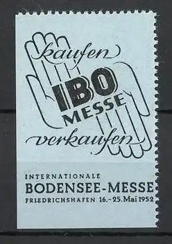 Reklamemarke Friedrichshafen, Bodensee-Messe 1952, Messelogo