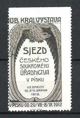 Reklamemarke Pisku, Sjezd Ceského Soukromého Uradnictva 1912, Adler