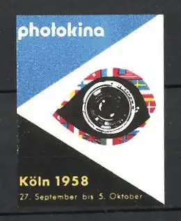 Reklamemarke Köln, "Photokina"-Messe 1958, Messelogo