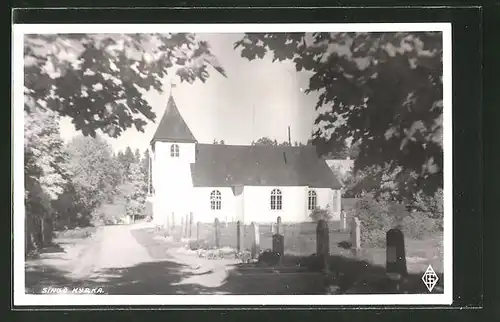 AK Singö, Kyrka, Blick zur Kirche