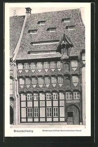 AK Braunschweig, Blick auf Gildehaus, früher Demmer'sches Haus