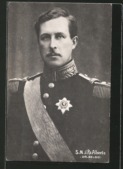 AK Porträt König Albert I. von Belgien in Uniform Nr ...
