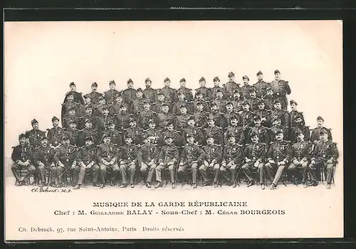 AK Musique de la Garde Republicaine, französisches Militärorchester, Chef: M. Guillaume Balay