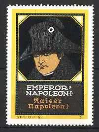 Reklamemarke Portrait Kaiser Napoleon Bonaparte