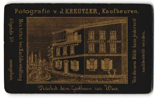 Fotografie J. Kreutzer, Kaufbeuren, Ansicht Kaufbeuren, Atelier J. Kreutzer
