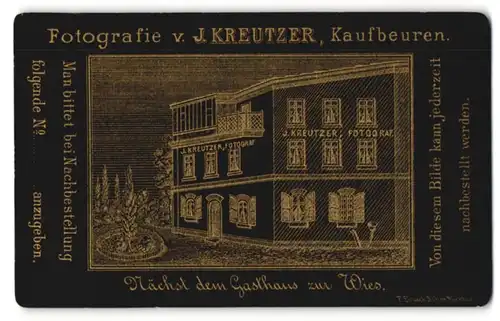 Fotografie J. Kreutzer, Kaufbeuren, Ansicht Kaufbeuren, Haus mit Atelier J. Kreutzer