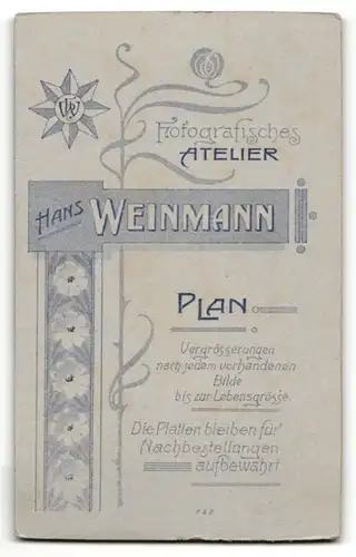 Fotografie H. Weinmann, Plan, Portrait Knabe mit Kerze