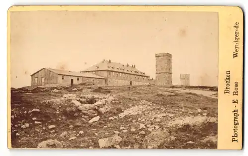 Fotografie E. Rose, Wernigerode, Ansicht Brocken, Panorama