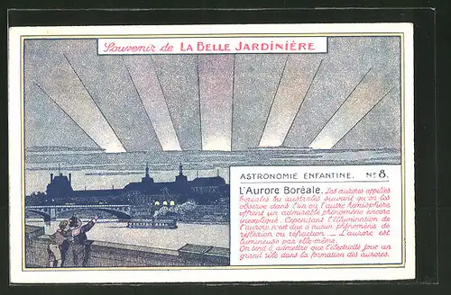 Künstler-AK Paris, Magasin Belle Jardinière, 2 Rue du Pont-Neuf, L'Aurore Boréale