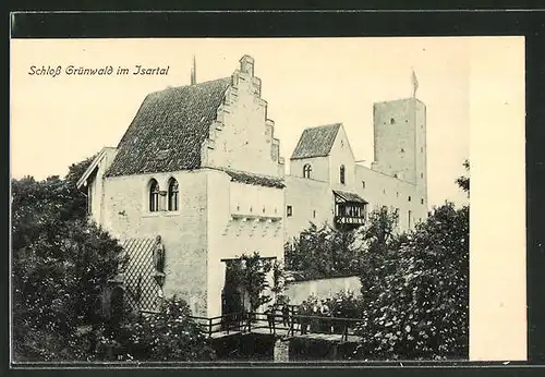 AK Grünwald, Blick auf Schloss Grünwald