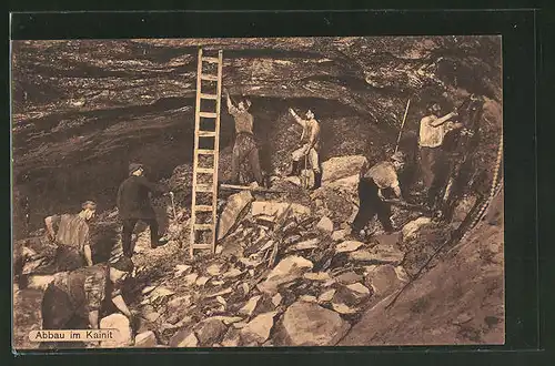 AK Abbau an Kainit, Bergleute in Mine