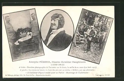 AK Flugzeug-Pilot Adolphe Pégoud