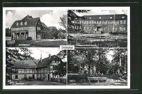AK Willingshausen, Gasthaus Steinatal, Melanchthon-Schule, Schülerheim