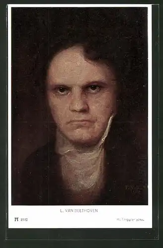 Künstler-AK Hermann Torggler: Portrait von L. van Beethoven
