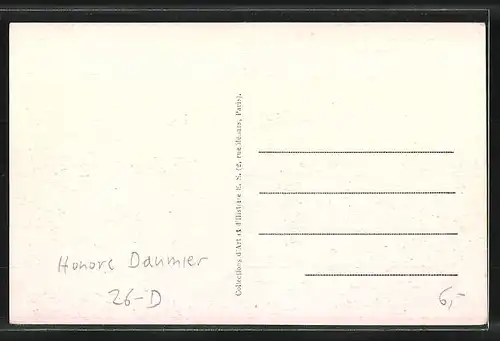 Künstler-AK sign. Honore Daumier: A l'Exposition de 1867, l'etranger triuve les facilités...