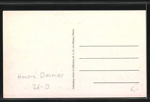 Künstler-AK sign. Honore Daumier: Anciens accessits du Conservatoire, Musiker