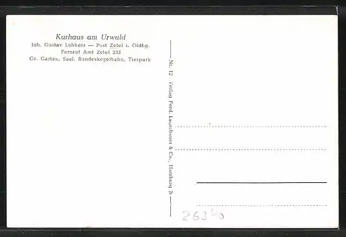 AK Zetel, Kurhaus am Urwald