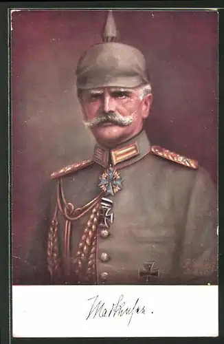 AK Generalfeldmarschall von Mackensen in Uniform mit Pickelhaube
