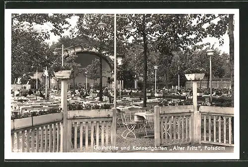AK Potsdam, Gaststätte und Konzertgarten "Alter Fritz"