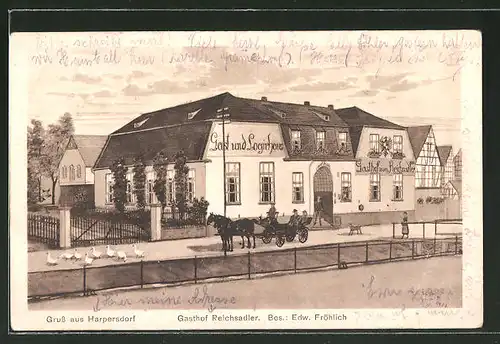 AK Harpersdorf, Gasthaus Reichsadler