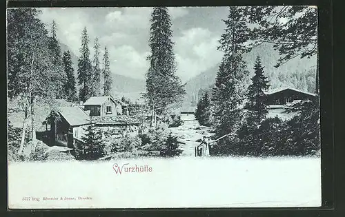 AK Schliersee, Gasthaus Wurzhütte