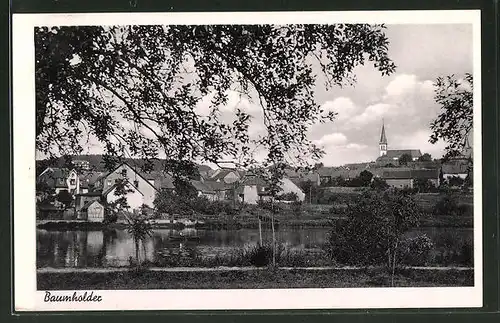 AK Baumholder, Teilansicht mit Kirche