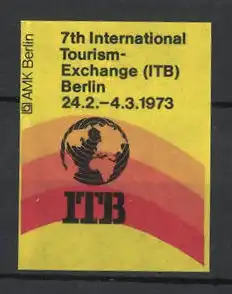 Reklamemarke Berlin, 7th International Tourism-Exchange 1973, Messelogo