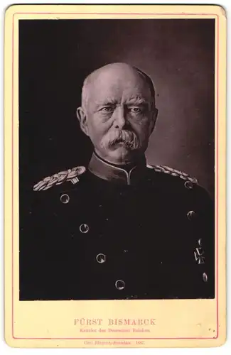 Fotografie Carl Jürgens, Berlin-Spandau, Portrait Fürst Bismarck