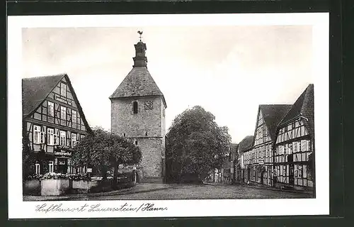 AK Lauenstein / Hann., Ortsansicht mit Hotel Lauensteiner Hof