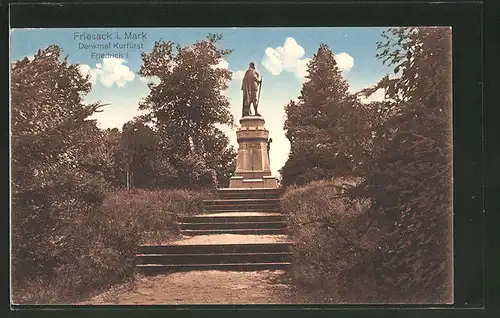 AK Friesack i. Mark, Denkmal Kurfürst Friedrich I.