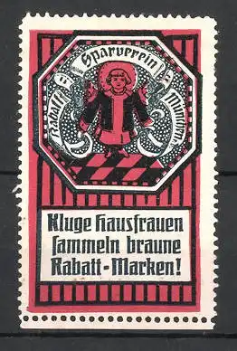 Reklamemarke Rabatt-Sparverein, Münchner Kindl