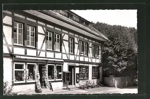 AK Saig-Mühlingen / Hochschwarzwald, Holzschnitzerei Hans Dillmann