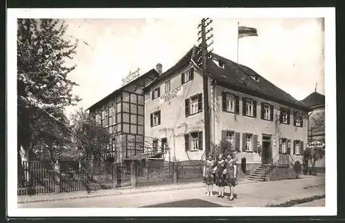 AK Neckargerach / Baden, Gasthaus Krone-Post