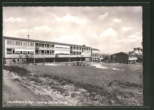 AK Schwaikheim, Blick auf die Ludwig-Uhland-Schule